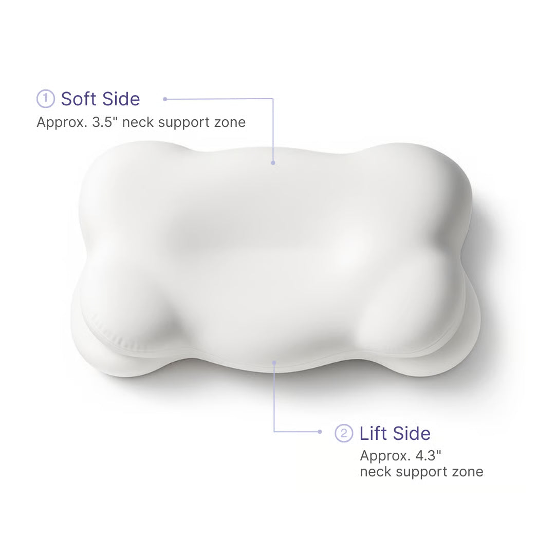 SwitchFit dual-height pillow design